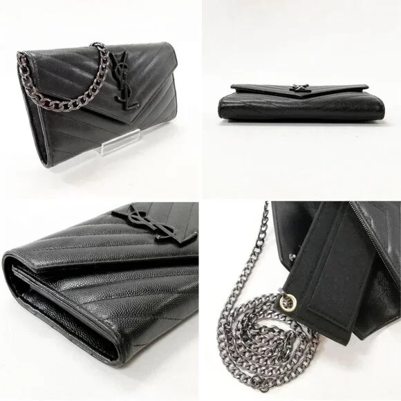 Saint Laurent Wallet Matelasse Stitch Black - Picture 3 of 6